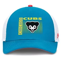 MLB Nike Chicago Cubs Neon 90s Rise Structured Performance Adjustable Trucker Hat