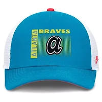 MLB Nike Atlanta Braves Neon 90s Rise Structured Performance Adjustable Trucker Hat