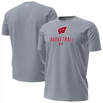 NCAA Under Armour Wisconsin Badgers Basketball Performance T-Shirt