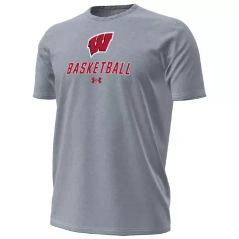 NCAA Under Armour Wisconsin Badgers Basketball Performance T-Shirt
