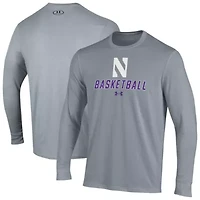 NCAA Under Armour Northwestern Wildcats Basketball Performance Long Sleeve T-Shirt
