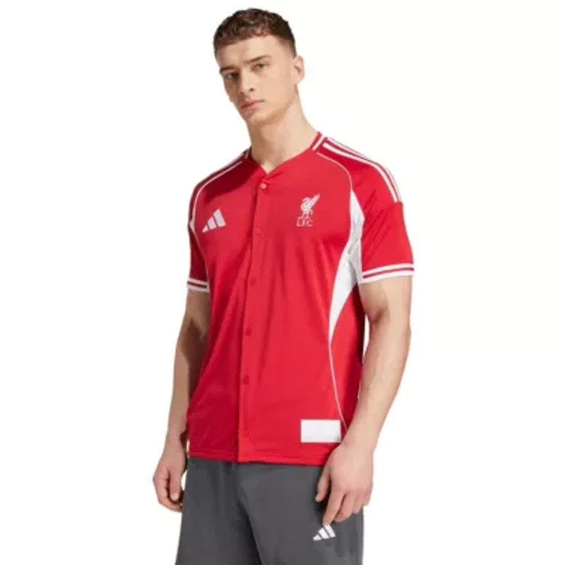 Premier League Liverpool Full-Button Baseball Jersey