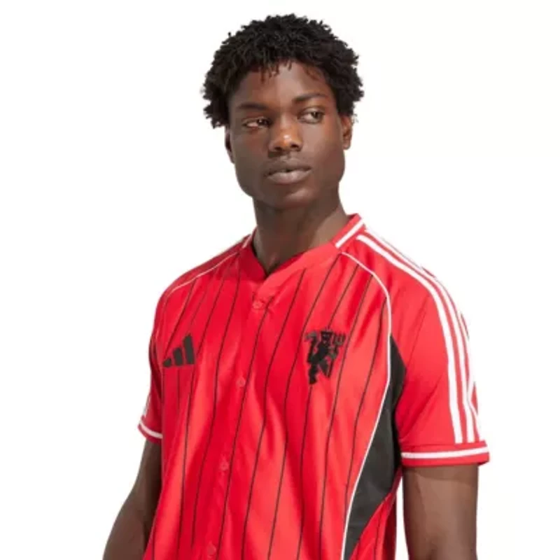 Premier League Manchester United US Pack Full-Button Baseball Jersey