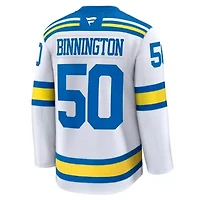 NHL Fanatics Jordan Binnington St. Louis Blues Away Premium Player Jersey
