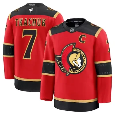 NHL Fanatics Brady Tkachuk Ottawa Senators Alternate Premium Jersey