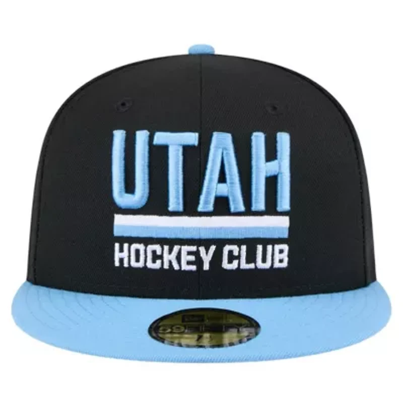 NHL Black/Light Utah Hockey Club Lockup 1st Season 59FIFTY Fitted Hat