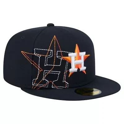 MLB Houston Astros Yarn Stitch 59FIFTY Fitted Hat