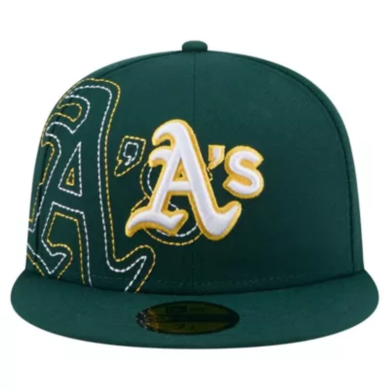 Oakland Athletics MLB Yarn Stitch 59FIFTY Fitted Hat