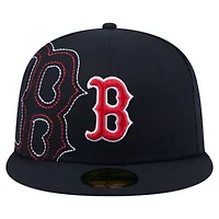 Boston Red Sox MLB Yarn Stitch 59FIFTY Fitted Hat