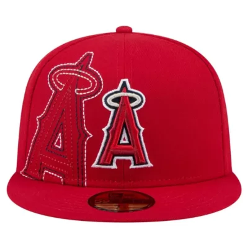 MLB Los Angeles Angels Yarn Stitch 59FIFTY Fitted Hat