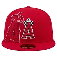 MLB Los Angeles Angels Yarn Stitch 59FIFTY Fitted Hat