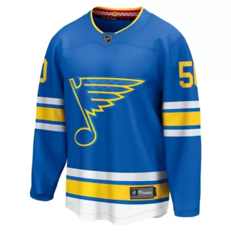 NHL Fanatics Jordan Binnington St. Louis Blues Home Breakaway Player Jersey