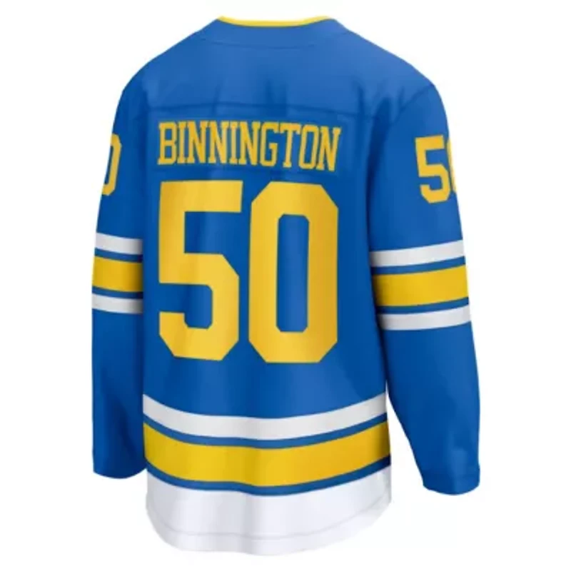 NHL Fanatics Jordan Binnington St. Louis Blues Home Breakaway Player Jersey