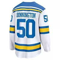 NHL Fanatics Jordan Binnington St. Louis Blues Away Breakaway Player Jersey
