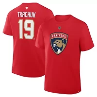 NHL Fanatics Matthew Tkachuk Florida Panthers Authentic Stack Name & Number T-Shirt