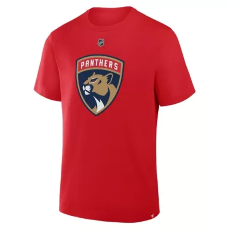 NHL Fanatics Matthew Tkachuk Florida Panthers Authentic Stack Name & Number T-Shirt