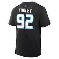 NHL Fanatics Logan Cooley Utah Mammoth Authentic Stack Name & Number T-Shirt