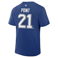 NHL Fanatics Brayden Point Tampa Bay Lightning Authentic Stack Name & Number T-Shirt