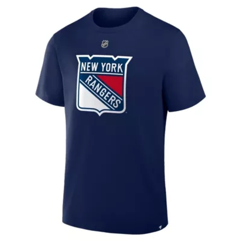 NHL Fanatics Mika Zibanejad New York Rangers Authentic Stack Name & Number T-Shirt