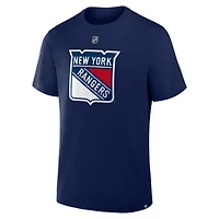 NHL Fanatics Mika Zibanejad New York Rangers Authentic Stack Name & Number T-Shirt