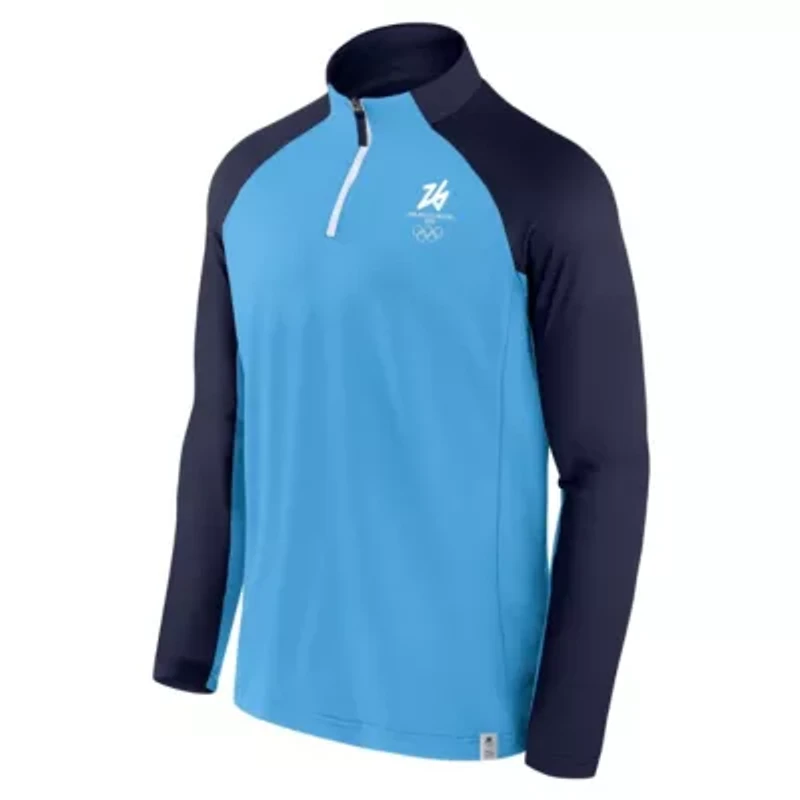 IOC Fanatics Milano Cortina 2026 Winter Olympics Raglan Quarter-Zip Jacket