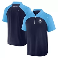 IOC Fanatics Milano Cortina 2026 Winter Olympics Tech Raglan Quarter-Zip Polo