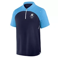 IOC Fanatics Milano Cortina 2026 Winter Olympics Tech Raglan Quarter-Zip Polo