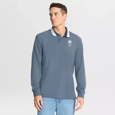 IOC Fanatics Milano Cortina 2026 Winter Olympics Tipped Long Sleeve Polo