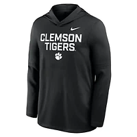 NCAA Nike Clemson Tigers 2025 Sideline Dri-FIT Long Sleeve Hoodie T-Shirt