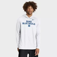 Duke Blue Devils NCAA Nike 2025 Sideline Dri-FIT Long Sleeve Hoodie T-Shirt