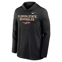 NCAA Nike Florida State Seminoles 2025 Sideline Dri-FIT Long Sleeve Hoodie T-Shirt