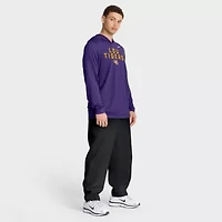 NCAA Nike LSU Tigers 2025 Sideline Dri-FIT Long Sleeve Hoodie T-Shirt