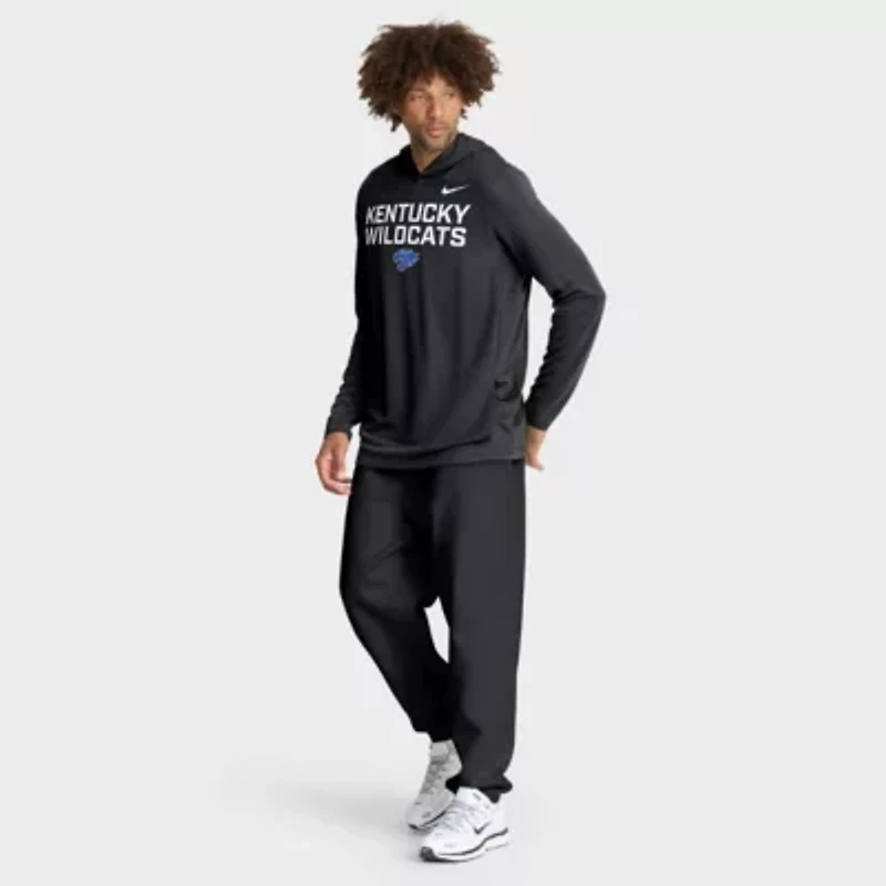 NCAA Nike Kentucky Wildcats 2025 Sideline Dri-FIT Long Sleeve Hoodie T-Shirt