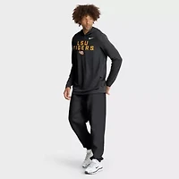 NCAA Nike LSU Tigers 2025 Sideline Dri-FIT Long Sleeve Hoodie T-Shirt
