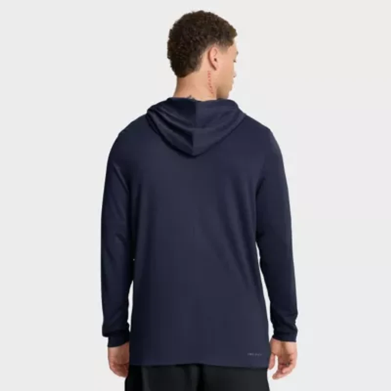 NCAA Nike West Virginia Mountaineers 2025 Sideline Dri-FIT Long Sleeve Hoodie T-Shirt