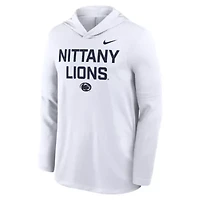 NCAA Nike Penn State Nittany Lions 2025 Sideline Dri-FIT Long Sleeve Hoodie T-Shirt