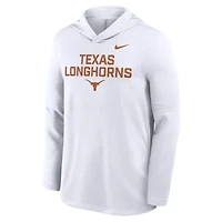 NCAA Nike Texas Longhorns 2025 Sideline Dri-FIT Long Sleeve Hoodie T-Shirt