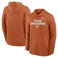 NCAA Nike Texas Longhorns 2025 Sideline Dri-FIT Long Sleeve Hoodie T-Shirt