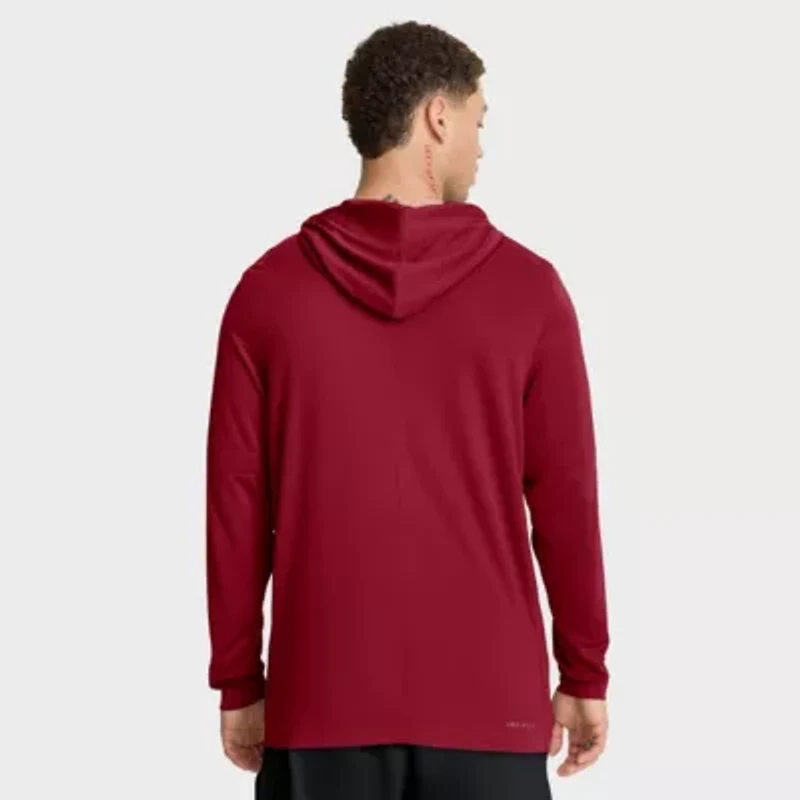 NCAA Nike USC Trojans 2025 Sideline Dri-FIT Long Sleeve Hoodie T-Shirt