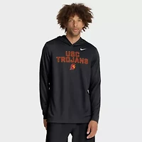 NCAA Nike USC Trojans 2025 Sideline Dri-FIT Long Sleeve Hoodie T-Shirt