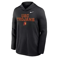 NCAA Nike USC Trojans 2025 Sideline Dri-FIT Long Sleeve Hoodie T-Shirt