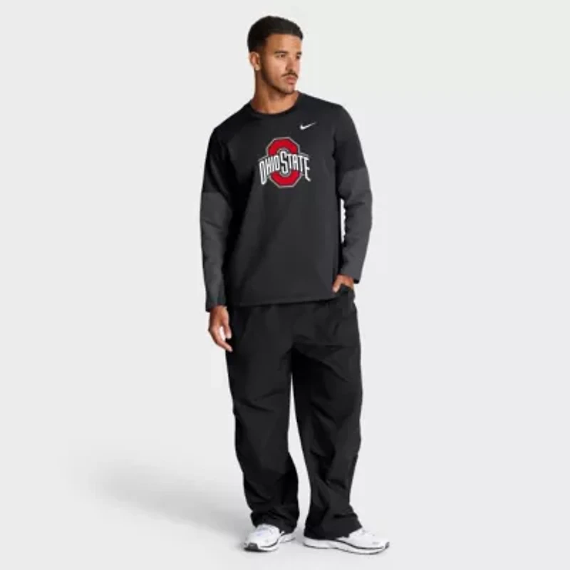 NCAA Nike Ohio State Buckeyes 2025 Sideline Coach Therma-FIT Long Sleeve T-Shirt
