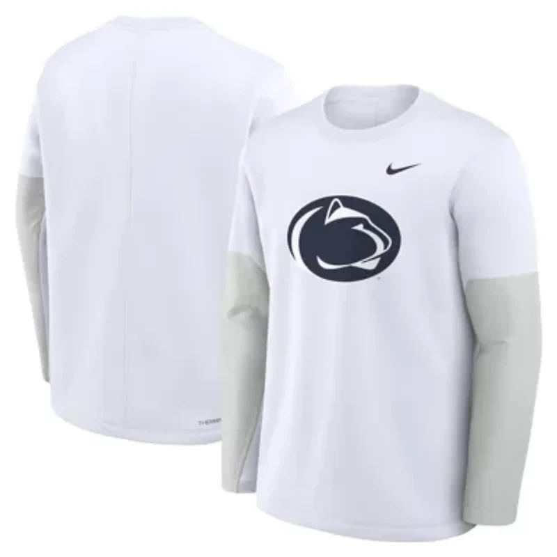NCAA Nike Penn State Nittany Lions 2025 Sideline Coach Therma-FIT Long Sleeve T-Shirt