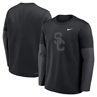 NCAA Nike USC Trojans 2025 Sideline Coach Therma-FIT Long Sleeve T-Shirt