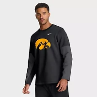 NCAA Nike Iowa Hawkeyes 2025 Sideline Coach Therma-FIT Long Sleeve T-Shirt