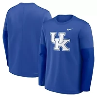 NCAA Nike Kentucky Wildcats 2025 Sideline Coach Therma-FIT Long Sleeve T-Shirt