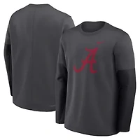 Alabama Crimson Tide NCAA Nike 2025 Sideline Coach Therma-FIT Long Sleeve T-Shirt