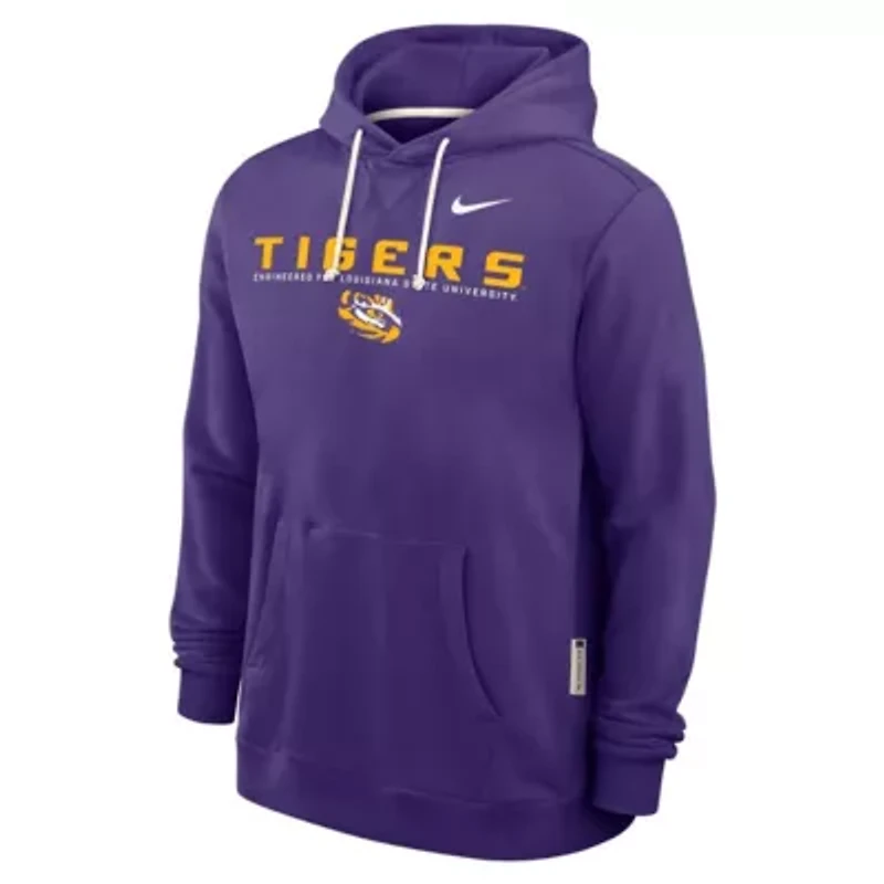 NCAA Nike LSU Tigers 2025 Sideline Standard Issue Dri-FIT Hoodie
