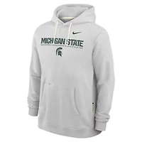NCAA Nike Michigan State Spartans 2025 Sideline Standard Issue Dri-FIT Hoodie