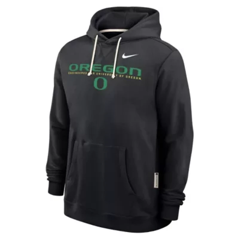 NCAA Nike Oregon Ducks 2025 Sideline Standard Issue Dri-FIT Hoodie